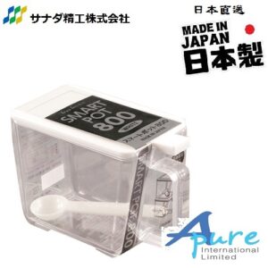 Sanada Seiko D-5174白色蓋調味盒/儲存盒800ml帶勺(日本直送 & 日本製造)