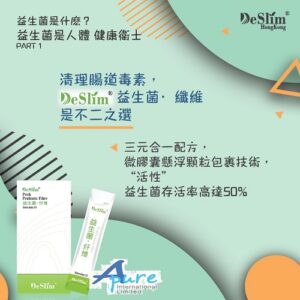 DeSlim-三元合一益生菌、益生元、膳食纖維-成人版(新加坡直送&馬來西亞製造)