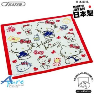 日本Skater-Sanrio Hello Kitty午餐布/手帕/餐巾/桌巾 43x43cm(日本直送&日本製造)
