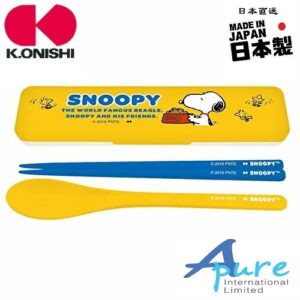 大西賢株式会社-史努比18cm筷子勺子組合套裝(日本直送 & 日本製造)