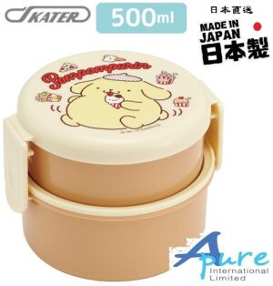 Skater-布丁狗圓形雙層/兒童便當盒/兒童午餐盒500ml(日本直送&日本製造)
