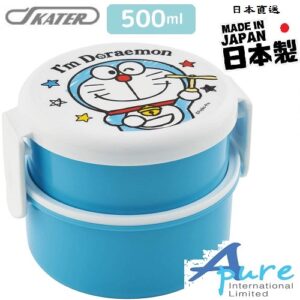 Skater-多啦A夢圓形雙層/兒童便當盒/兒童午餐盒500ml(日本直送&日本製造)