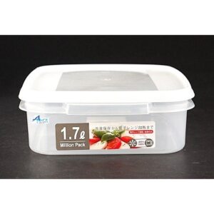 日本山田化學株式會社-保鮮盒透明白色1.7L(日本直送 & 日本製造)