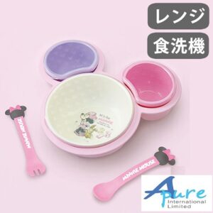 錦化成-迪士尼米妮5件嬰兒餐具/兒童餐具1套裝(日本直送&日本製造)