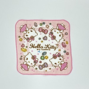 Sanrio-Hello Kitty毛巾/手帕/手巾仔B 20x20cm(日本直送&日本製造)