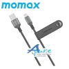 Momax-Elite-Link Apple MFi 認證 Lightning 三重編織線 120cm 黑色 DL11D-香港行貨 - Image 2