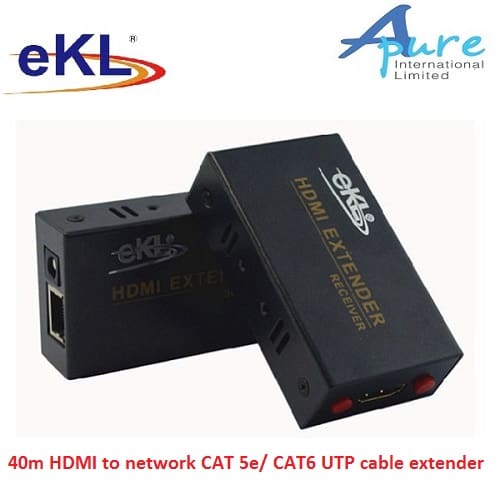 eKL-HE40( CAT5e/6 UTP HDMI延長器40m支援1080p )