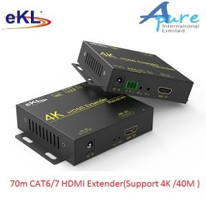 eKL-HE70 ( Cat 6/7 HDMI延長器70m支援 40m 4K HDMI )