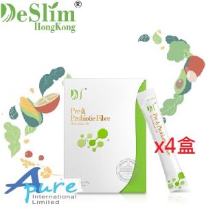 DeSlim-三元合一益生菌、益生元、膳食纖維-成人版4.0(馬來西亞製造)x4盒