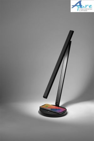 Momax-Bright IoT檯燈連無線充電 智能家居 3種色溫6段亮度 QL6SUKD-黑色(香港行貨)