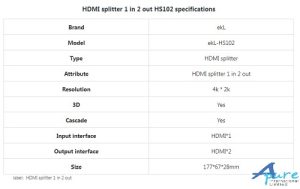 eKL-HS102 ( 2入1出 4K HDMI 2.0 Ver.分配器 )