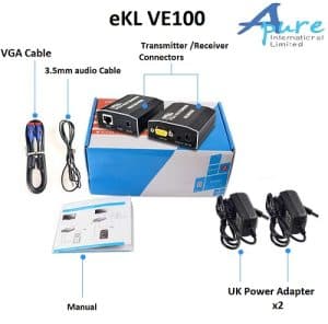 eKL-VE100 ( 1080P 帶音頻 VGA延長器100米)