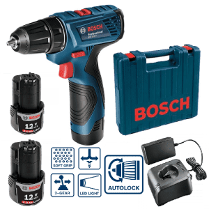 Bosch GSR120-LI 12V充電式多功能螺絲批/電鑽/(包含電池x2)香港行貨