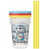 Skater-多啦A夢/叮噹膠杯連膠吸管和蓋/派對杯230ml(1包3個)日本直送&日本製造 - Image 2