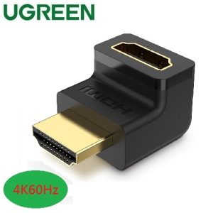 綠聯-20110 HDMI轉接頭公對母L型直角90度連接頭(向上)