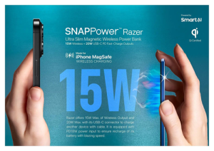 美國Microdia SNAPPower™Razer 磁力無線行動電源 5000mA-炭灰色