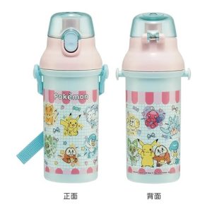 Skater-寵物小精靈比卡超AG+抗菌水壺/便攜式背帶水樽480ml(日本直送&日本製造)