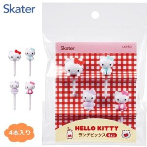 Sanrio Hello Kitty便當簽/便當籤/便當叉/水果簽/水果叉/食物小簽-日本直送