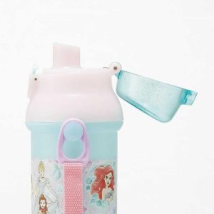Skater-迪士尼公主銀離子AG+抗菌水壺/便攜式背帶水樽480ml(日本直送&日本製造)