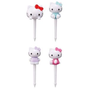 Sanrio Hello Kitty便當簽/便當籤/便當叉/水果簽/水果叉/食物小簽-日本直送